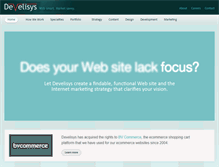 Tablet Screenshot of develisys.com
